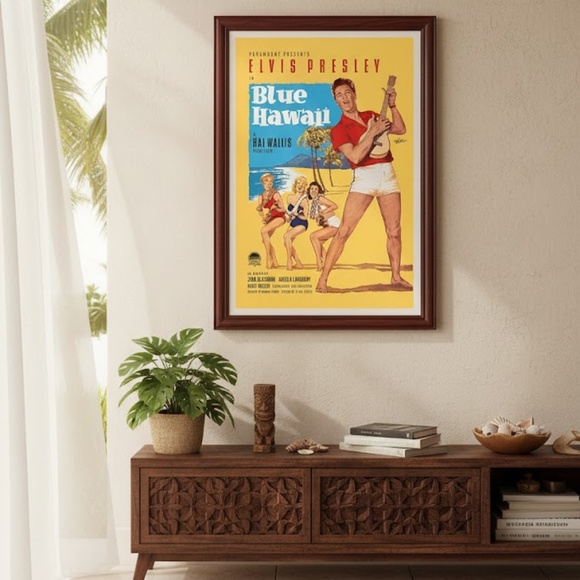 Blue Hawaii Vintage-Style Poster | 11x17 Print | Pacifica Island Prints - Picture 4 of 4